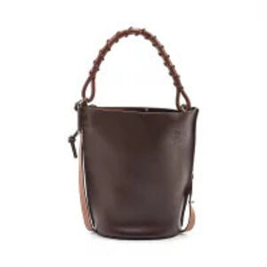 Loewe Brown Gate Handbag Leather Bucket